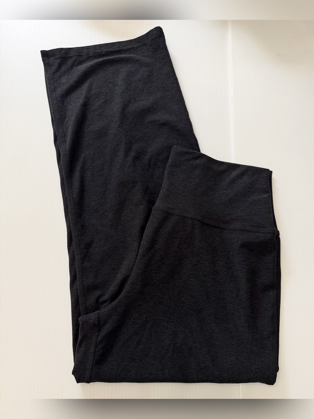 Beyond Yoga Spacedye Straight Wide Leg Pants Black